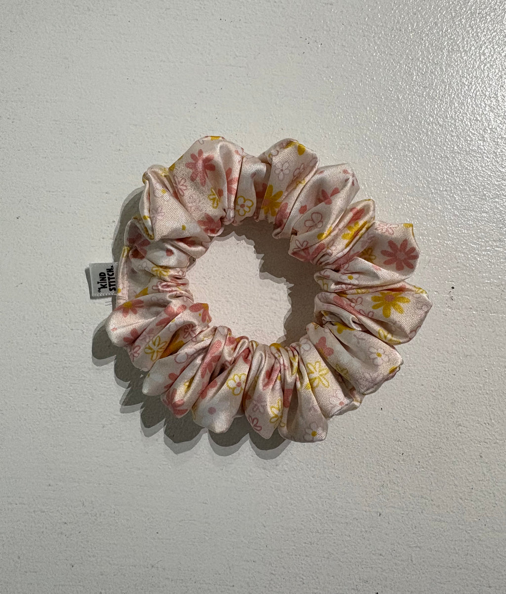 Pastel Petals Scrunchie